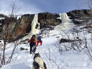 Ice climbing in Valdres Norway